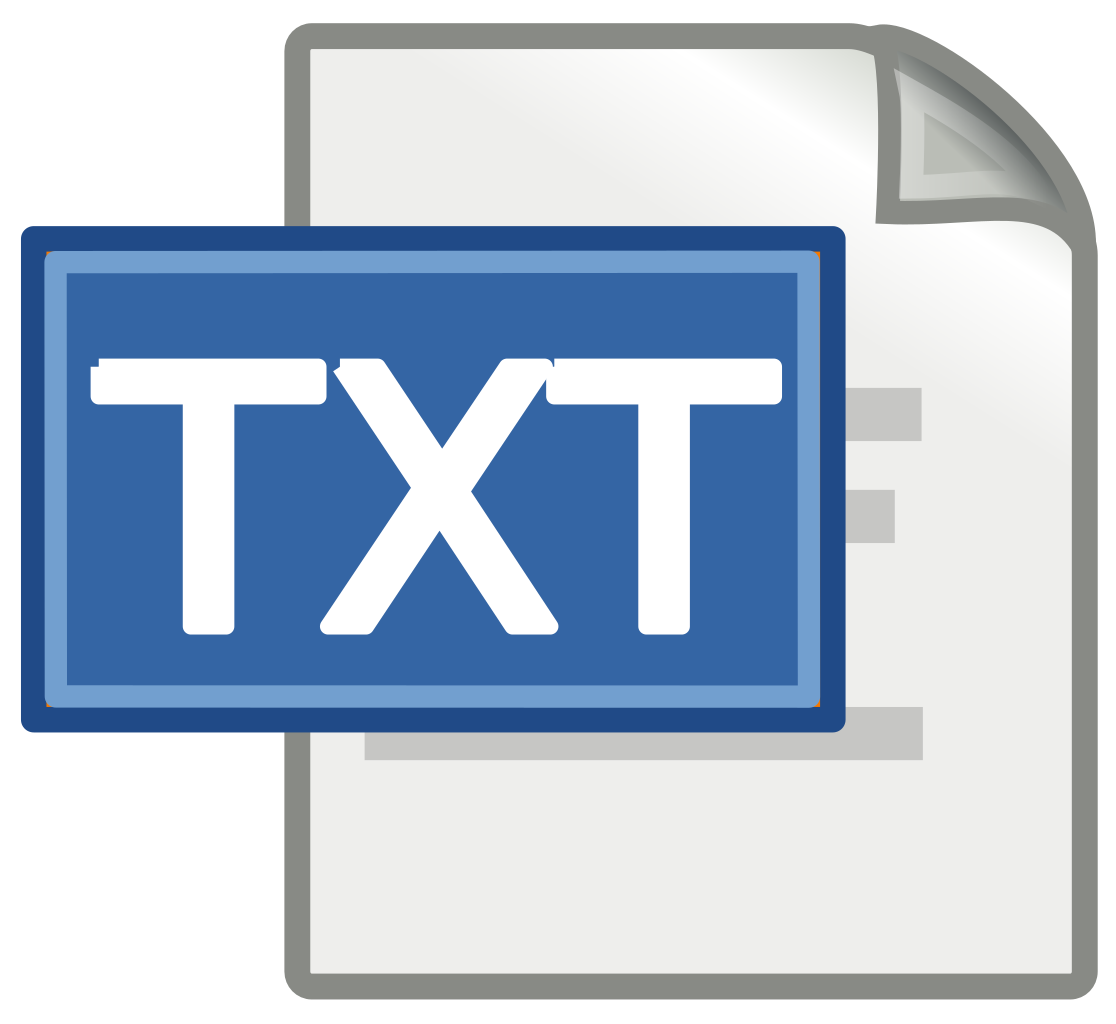 logo of a txt file